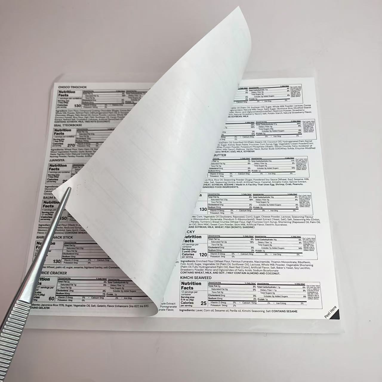 Suplimente etichete cu 2 straturi